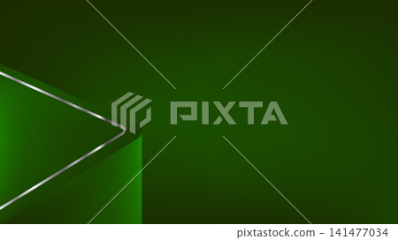 Luxury Green Silver Abstract Background with Elegant Pointer Shape Luxury Green Silver Abstract Background with Elegant Pointer Shape 141477034