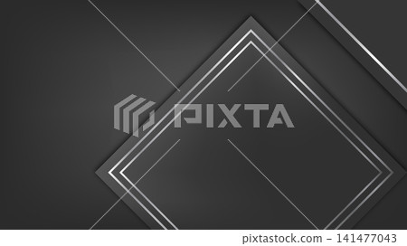 Luxury Grey Silver Abstract Background with Elegant Square Shape Luxury Grey Silver Abstract Background with Elegant Square Shape 141477043