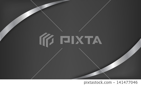 Luxury Grey Silver Abstract Background with Elegant Curve Wave Luxury Grey Silver Abstract Background with Elegant Curve Wave 141477046