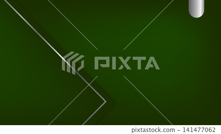 Luxury Green Silver Abstract Background with Elegant Arrow Line 141477062