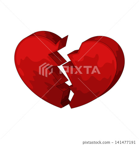 Illustration of Broken Heart Illustration of Broken Heart 141477191