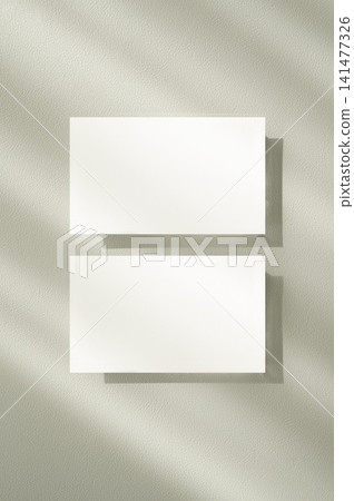 Shadow and business card mockup 141477326