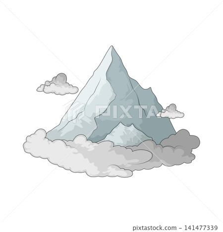 Illustration of Snow Mountain Illustration of Snow Mountain 141477339