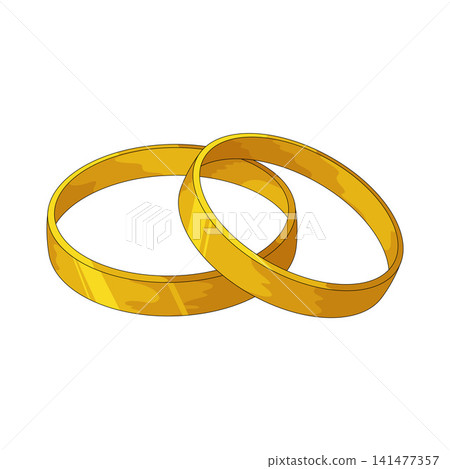 Illustration of Wedding Rings Illustration of Wedding Rings 141477357