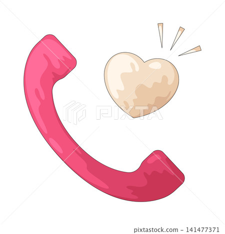 Illustration of heart call Illustration of heart call 141477371