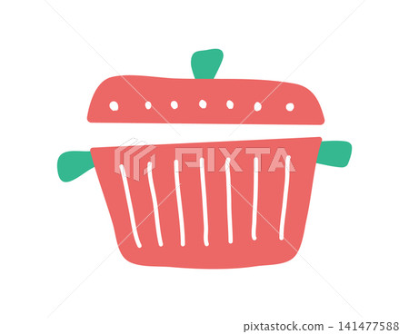 Scandinavian-style pot illustration Scandinavian-style pot illustration 141477588