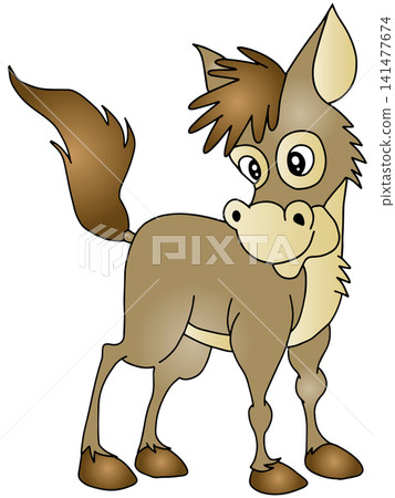 Hand-drawn animal illustration ☆ Donkey Hand-drawn animal illustration ☆ Donkey 141477674