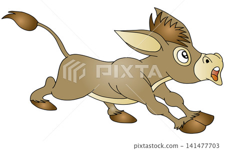Hand-drawn animal illustration ☆ Donkey Hand-drawn animal illustration ☆ Donkey 141477703