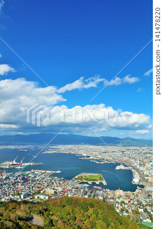 Hokkaido Autumn blue sky Scenery from Hakodate 141478220