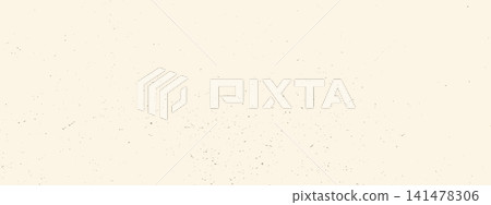 Old rice paper texture background. Eggshell grain bg with speckles, dots and flecks. Beige handmade sheet. 141478306