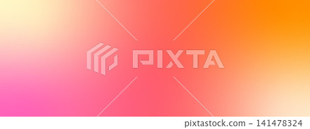 Abstract golden hour gradation backdrop with yellow to pink transition. Smooth blurred gradient for luxury banners. Warm minimal bg. Abstract golden hour gradation backdrop with yellow to pink transition. Smooth blurred gradient for luxury banners. Warm minimal bg. 141478324