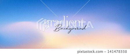 Abstract grain sunset background with soft blue peach gradient and warm sand noise texture overlay. Sky gritty bg. Abstract grain sunset background with soft blue peach gradient and warm sand noise texture overlay. Sky gritty bg. 141478338