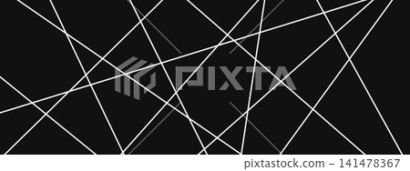 Straight chaotic random bg with diagonal lines. Abstract geometric pattern with irregular angles and stripes. 141478367