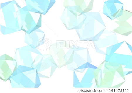 Blue polyhedron background 141478501