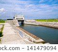 Yuriage Floodgate leading to the mouth of the Natori River, Natori City, Miyagi Prefecture 141479094