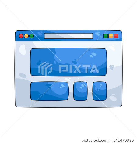 Illustration of browser window Illustration of browser window 141479389