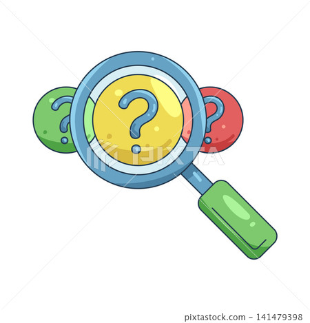 Illustration of zoom question Illustration of zoom question 141479398