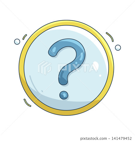 Illustration of circle question Illustration of circle question 141479452