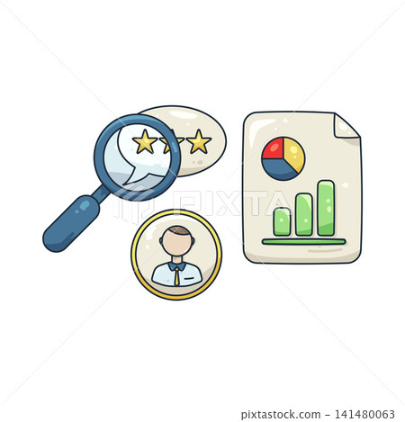 Illustration of user search and analysis Illustration of user search and analysis 141480063