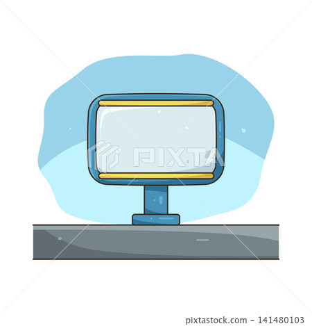 Illustration of computer monitor Illustration of computer monitor 141480103