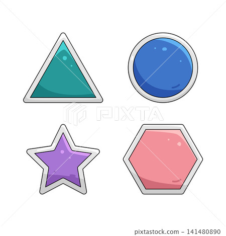 Illustration of shape tool Illustration of shape tool 141480890