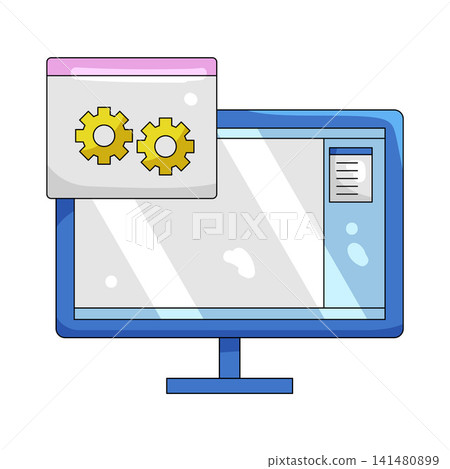 Illustration of software Illustration of software 141480899