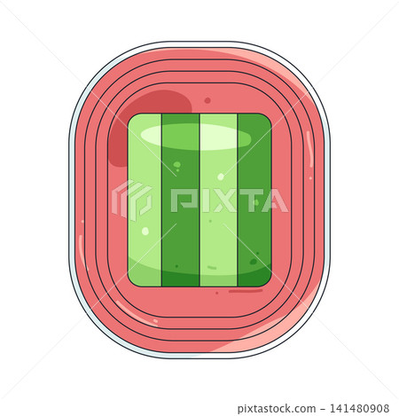 Illustration of running track and field stadium Illustration of running track and field stadium 141480908