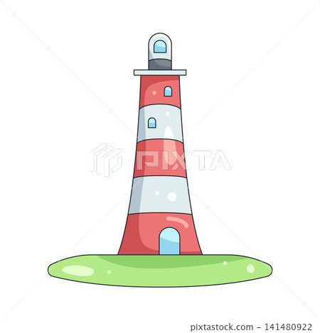 Illustration of lighthouse Illustration of lighthouse 141480922