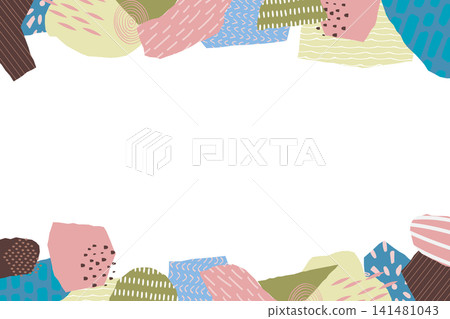 A stylish, Scandinavian-style horizontal background frame made from scraps of paper. A stylish, Scandinavian-style horizontal background frame made from scraps of paper. 141481043