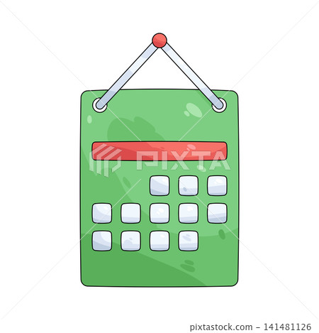 Illustration of wall calendar Illustration of wall calendar 141481126