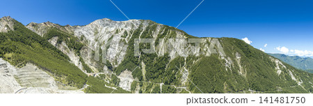 Aerial view of Southern Cross-Island Highway in mountains ,Taiwan. Aerial view of Southern Cross-Island Highway in mountains ,Taiwan. 141481750