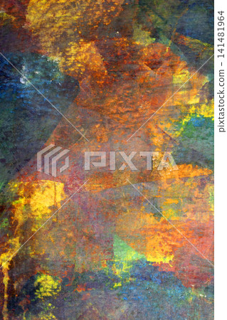 Heavy acrylic abstract colour paint thick strong background vibrant messy Heavy acrylic abstract colour paint thick strong background vibrant messy 141481964