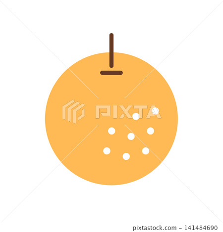 簡單的梨形插圖圖示/標記 141484690