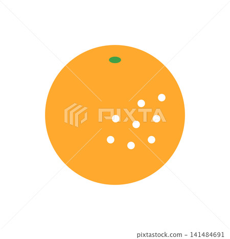 簡單的橙色插圖圖示標記 簡單的橙色插圖圖示標記 141484691