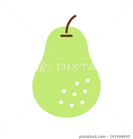 簡單的梨形插圖圖示/標記 141484693