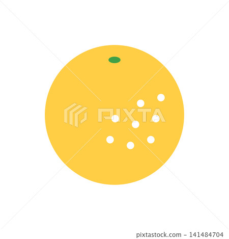 簡單的葡萄柚插圖圖示/標記 141484704
