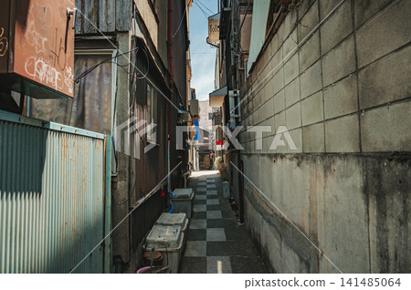 A picturesque scene of a back alley [Matsumoto City] 141485064