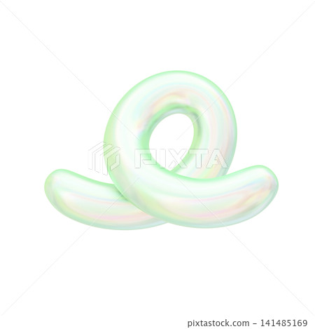 夢幻可愛的極光色彩全息3D圖示 - 旋轉 夢幻可愛的極光色彩全息3D圖示 - 旋轉 141485169