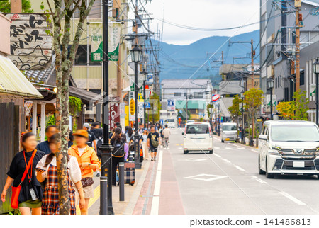Yufuin, Oita Prefecture - Shinmachi Yufumi Street Yufuin, Oita Prefecture - Shinmachi Yufumi Street 141486813