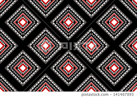 American Navajo pattern design. Ethnic ornament on the carpet. Aztec style. Tribal. motif. Boho, ornament, clothing, textile, wrapping, background, wallpaper, carpet, embroidery, print American Navajo pattern design. Ethnic ornament on the carpet. Aztec style. Tribal. motif. Boho, ornament, clothing, textile, wrapping, background, wallpaper, carpet, embroidery, print 141487893