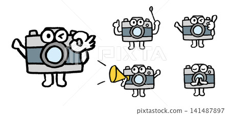 Cute characters from old cameras Cute characters from old cameras 141487897