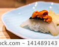 Sea urchin nori roll nigiri sushi 141489143