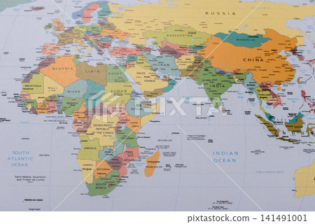 A global world map as a backdrop for themes of trips, travel, hiking, or relocation. A world map A global world map as a backdrop for themes of trips, travel, hiking, or relocation. A world map 141491001