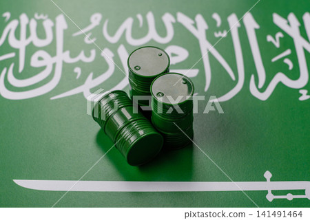 Metal barrels containing oil, gas, or chemicals, with a prohibition sign. Oil barrels Metal barrels containing oil, gas, or chemicals, with a prohibition sign. Oil barrels 141491464