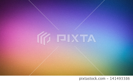 Colorful grainy gradient background with soft purple pink orange and blue spectrum light Colorful grainy gradient background with soft purple pink orange and blue spectrum light 141493386