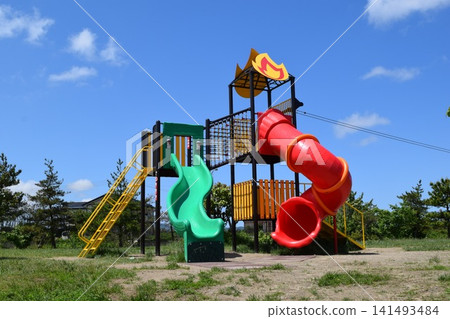 Children's park playground equipment 141493484