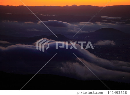 岩手縣遠野市黎明風景 岩手縣遠野市黎明風景 141493818