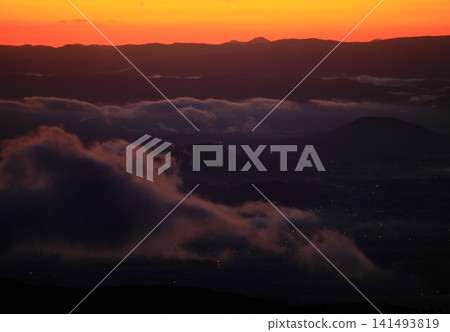 岩手縣遠野市黎明風景 岩手縣遠野市黎明風景 141493819