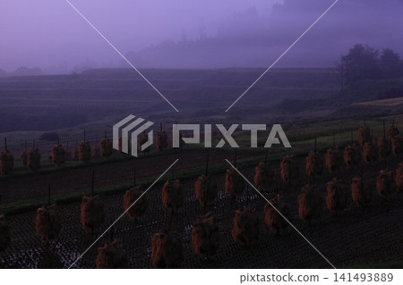A plateau with morning mist A plateau with morning mist 141493889