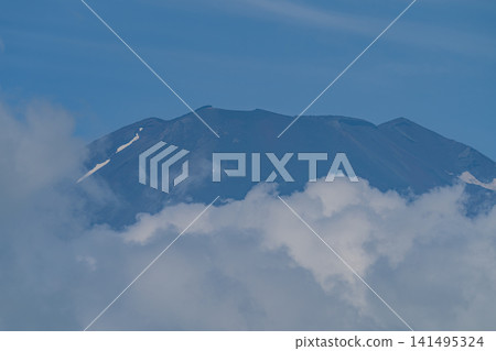 Mt. Fuji summit in summer Mt. Fuji summit in summer 141495324
